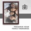 10x13 Frame Executive Brown Round Mahogany Finish Solid Wood Picture Frame | 1.25 Inch Moulding Width | Seeley Frame Complete with UV Acrylic Plexiglass, Foam Board Backing & Hanging Hardware view 4