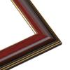 10x28 Frame Mahogany Brown with Gold Trim | Solid Wood Picture Frame Width 1.5 Inches | Interior Depth 0.5 Inches | Charles Executive Frame with UV Acrylic, Foam Board Backing & Hanging Hardware view 2