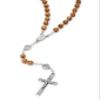 Mondo Cattolico Rosary Beads catholic for Women and Men from Vatican, Confirmation Catholic Rosary in Olive Wood Beads and Holy Spirit Center Medal - Perfect gifts view 3