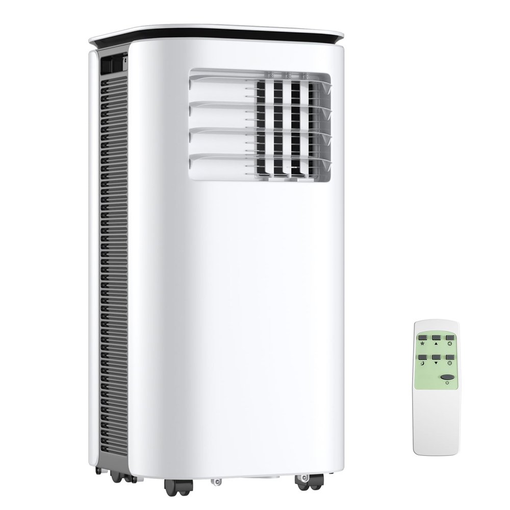 ARLIME Portable Air Conditioners, 9000 BTU AC Unit with Remote Control, 2 Speed Winds, Cools up to 350 Sq. Ft., 24H Timer, Window Kit, Floor Air Cooler for Bedroom, Room, Office, Dorm