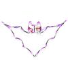 National Tree Company Lighted Sign Decoration, White, Bat, LED Lights, Plug In, Halloween Collection, 23 Inches view 1