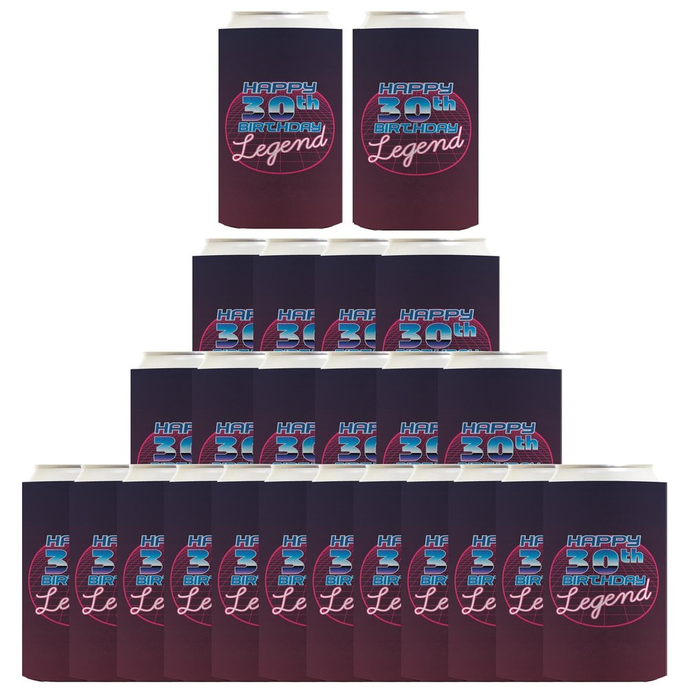 30th Birthday Gifts For Women Happy 30th Birthday Legend 24-Pack Ultra Slim Can Drink Thermocoolers Party Pack