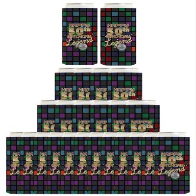 50th Birthday Gifts For Women Happy 50th Birthday Legend 24-Pack Ultra Slim Can Drink Thermocoolers Party Pack