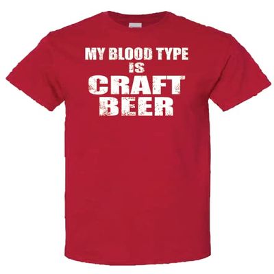 My Blood Type is Craft Beer (as1, Alpha, l, Regular, Regular, red, Medium)