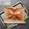 Nanaiche Kraft Bread Bag Bakery Bags with Window Toast bag Toast Paper Bag Kraft Bread Bag with Front Window Label Seal Sticker Packaging Paper Bag (100 Pieces) (8.3 * 9.8 inches) view 4