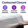 Hospital Bed Mattress Protector, Contoured - Water Resistant Cover - Protect Bed from Odor, Dust, and Stains - Mattress Cover - 36" x 80" x 6" - 12 Pieces view 3