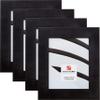 Craig Frames 74009 8 x 12 Inch Picture Frame, Rustic Black, Set of 4 view 1