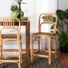 Baxton Studio Ivora Modern Bohemian Natural Brown Rattan Counter Stool view 2