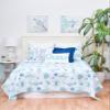 C&F Home Outlook Beach Ocean Coastal Blue Seahorse Turtle Crab Octopus Starfish Sand Dollar King 3-Piece Beach Reversible Coverlet Lightweight Quilt Set with 2 King Shams King 3 Piece Set Blue view 2