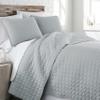 Southshore Fine Living, Inc. Lightweight Quilt, Oversized Quilts for King Bed, Soft Coverlet, 3-Piece Bedspread Set with Two Matching Quilted Pillow Shams, All Season Cal/King Quilt, Harbor Mist Blue view 1