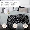 Southshore Fine Living, Inc. Lightweight Quilt, Oversized Quilts for King Bed, Soft Coverlet, 3-Piece Bedspread Set with Two Matching Quilted Pillow Shams, All Season Cal/King Quilt, Harbor Mist Blue view 2