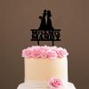 Wedding Lesbian Wedding Cake Topper Lesbian Couple Silhouette with Pet Mrs And Mrs Cake Toppers for Wedding Custom Wedding Cake Topper Bride and Bride Same Sex Wedding Topper Black Acrylic, 6 Inch view 4