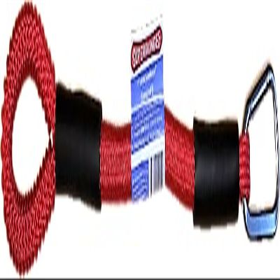 8-Inch Marine SuperBungee Hand Made in The USA with 1 Stainless Steel Hook & 1 Convenient Cleat-Loop Ends (Red)