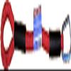 8-Inch Marine SuperBungee Hand Made in The USA with 1 Stainless Steel Hook & 1 Convenient Cleat-Loop Ends (Red) view 1