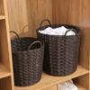 ASFD Practical and Convenient Storage Basket Storage Bins Plastic Large Laundry Basket Household Living Room Clothes Storage Baskets Home Office Storage Perfect Organization and Storage view 4
