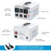 LVYUAN Heavy Duty 5000W Watt Voltage Transformer Converter Step Up/Down Converter 110/120 Volt - 220/240 Volt with 3 US,2 European,1 Universal Outlets and CE Certified,Circuit Break Protection view 2