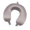 Anti Wrinkle 100% Mulberry Silk Neck Pillow for Travel 22 Momme Real Silk Travel Pillow for Pain Relief Sleeping, Pure Organic Silk Airplane Pillow, Travel Essentials for Women made in USA (Gray) view 1