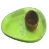 Rae Dunn Artisan Collection by Magenta Avocado shaped CHIPS N' DIP Platter view 1