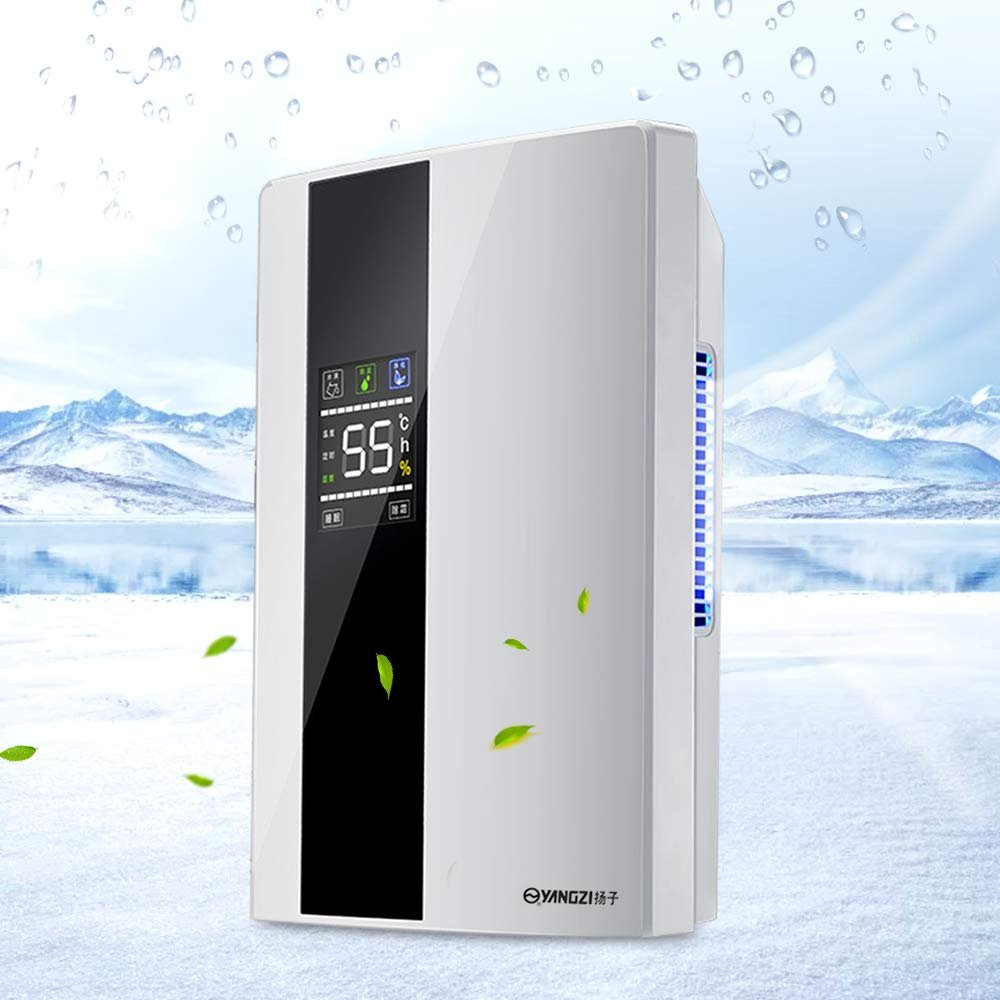 CNCEST 110V Intelligent Dehumidifier 90W Air Dryer Humidity Auto Control Ultra Quiet Sleep Mode Suitable Fits for Home Basements Bedroom Living Room