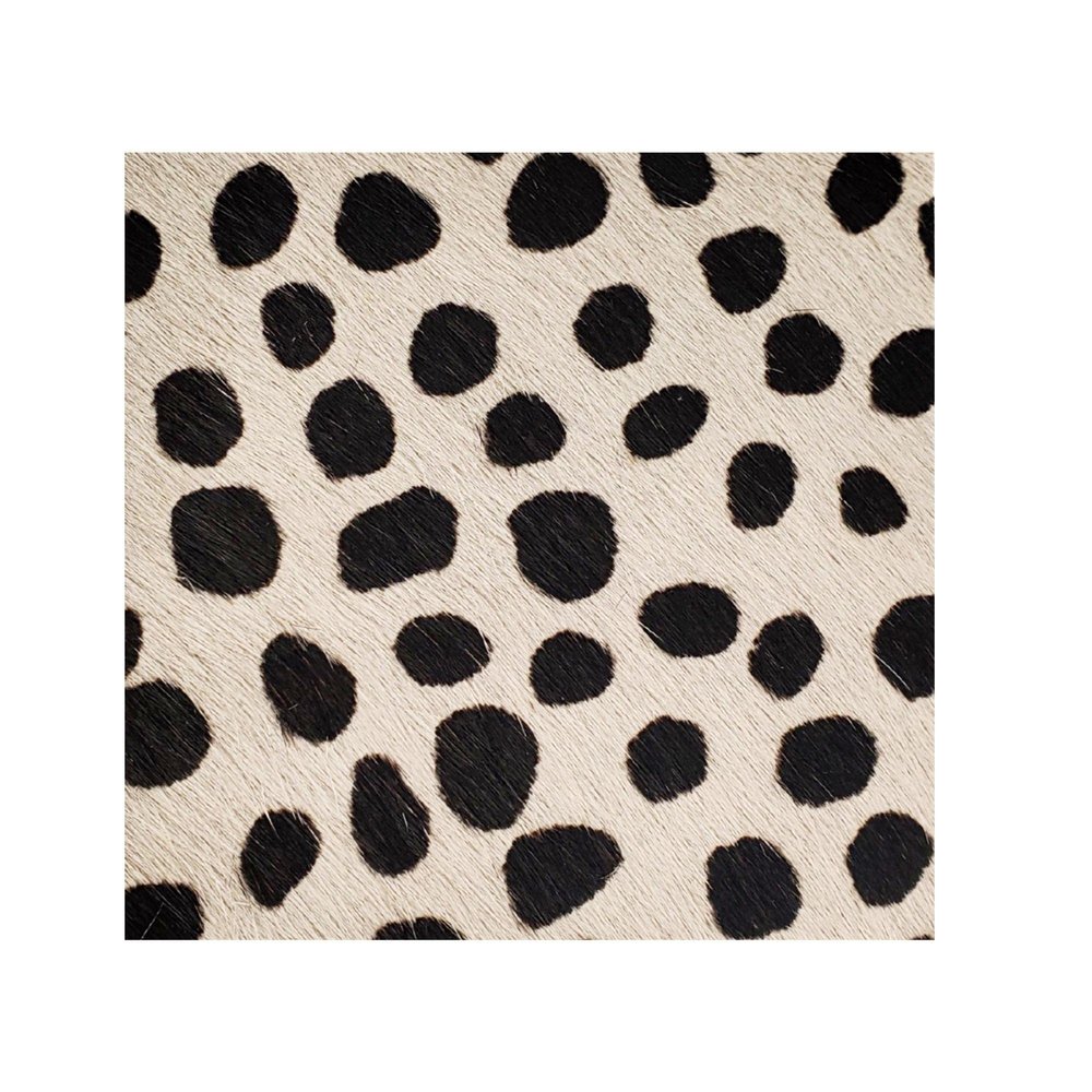 Cowhide Skinny Can, Animal Print Hair On Cowhide, Slim Beer Holder, Drink Huggie, Leather Drink Wrap Huggie (Off White/Black Cheetah)
