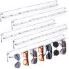 5 Pack Acrylic Sunglasses Organizer Storage Wall Mounted Eyeglasses Holder Hanging Eyewear Display Rack Hanger for Entryway Shelf (Clear) view 1