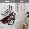 5 Pack Acrylic Sunglasses Organizer Storage Wall Mounted Eyeglasses Holder Hanging Eyewear Display Rack Hanger for Entryway Shelf (Clear) view 4