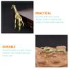 NUOBESTY Antique Brass Giraffe Statue Lifelike Decorative Giraffe Model for Home Office Decor Craftsmanship view 2