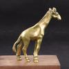 NUOBESTY Antique Brass Giraffe Statue Lifelike Decorative Giraffe Model for Home Office Decor Craftsmanship view 3