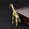 NUOBESTY Antique Brass Giraffe Statue Lifelike Decorative Giraffe Model for Home Office Decor Craftsmanship view 4