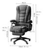 ADIE Office Chair Office Chair Home Computer Chair Boss Chair Comfortable Seat Backrest Sedentary Swivel Chair Gaming Chair Ergonomic Chair Desk Chair (Color : B) view 2