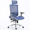 ADIE Office Chair Neck Protective Office Chair Ergonomic Armchair Back Chair with Adjustable Headrest and Lumbar Support Executive Swivel Chair Desk Chair (Color : Blue) view 1