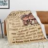 25th Anniversary Blanket Gifts 80"x60" - Gift for 25th Wedding Anniversary - 25 Years of Marriage Gifts for Dad Mom Friends Grandparents - 25th Wedding Anniversary Blanket Gifts for Husband Wife view 4