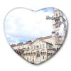 Italy Modena Fridge Magnet Refrigerator Stickers Collection Decorative Magnet Travel Souvenir Heart-Shaped Crystal Glass view 1
