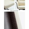 ADIE Office Chair Leather Office Chair Ergonomic High Elastic Comfortable Seat Home Office Computer Chair Swivel Boss Chair Adjustable Height Desk Chair (Color : Brown, Size : Cowhide) view 3