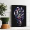 XDTIOPIMY Wall Art Music Poster Microphone Canvas Print Decor for Living Room, Bedroom, Office - Framed Ready to Hang 12x18 Inches view 3