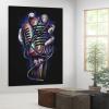 XDTIOPIMY Wall Art Music Poster Microphone Canvas Print Decor for Living Room, Bedroom, Office - Framed Ready to Hang 12x18 Inches view 4