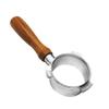 Matybobe Coffee Machine Bottomless Filter 54mm Stainless Steel Holder Portafilter Branch Wooden Handle Professional Coffee Accessory Compatible with Breville 8 Series Coffee Machines view 1