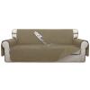 ISSUNTEX Double Protection 100% Waterproof Sofa Covers for Living Room, Couch Covers for 3 Cushion Couch Sofa, Reversible Furniture Protector Sofa Cover for Dogs, Pets, Kids (Sofa, Beige/Beige) view 1