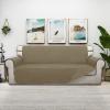ISSUNTEX Double Protection 100% Waterproof Sofa Covers for Living Room, Couch Covers for 3 Cushion Couch Sofa, Reversible Furniture Protector Sofa Cover for Dogs, Pets, Kids (Sofa, Beige/Beige) view 2