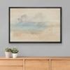 SIGNLEADER Framed Canvas Print Wall Art Pastel Abstract Paint Stroke Landscape Nature Wilderness Illustrations Modern Art Decorative Minimal Rustic for Living Room, Bedroom, Office - 16"x24" BLACK view 3