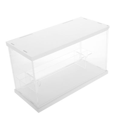 Zerodeko 1pc Acrylic Display Case for Figures Multi-Layer Showcase Easy Access Door Storage for Models Dolls and Collectibles
