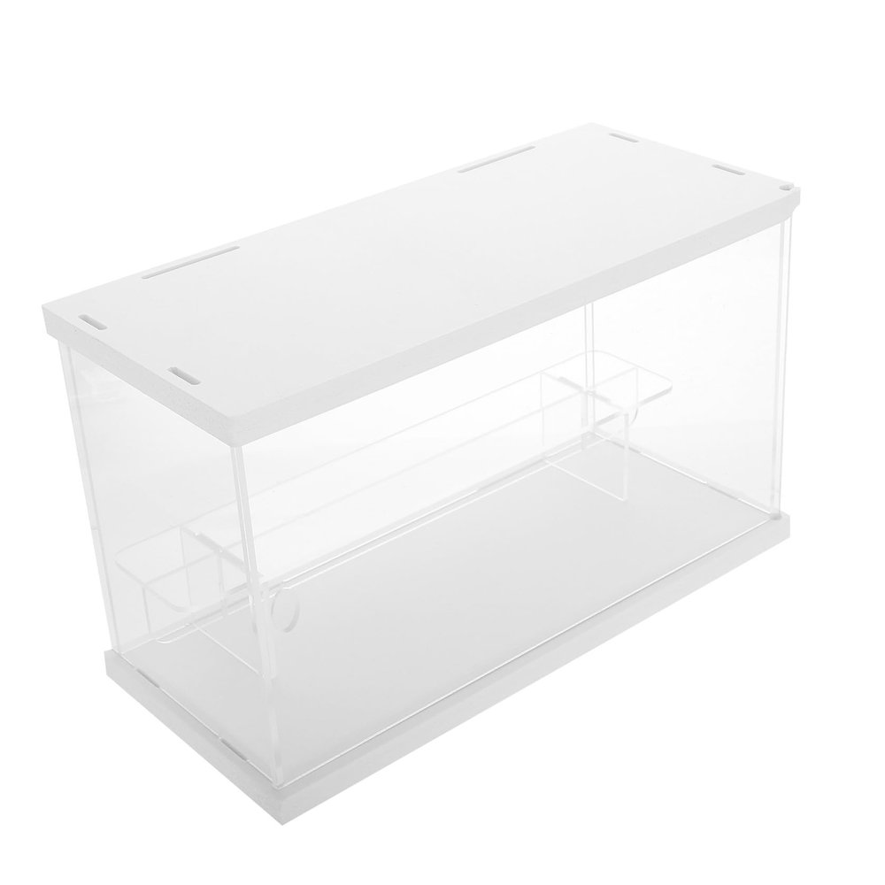 Zerodeko 1pc Acrylic Display Case for Figures Multi-Layer Showcase Easy Access Door Storage for Models Dolls and Collectibles