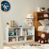 TOYMATE Toy Organizers and Storage, 5-Section Kids Bookshelf for Organizing Books Toys, School Classroom Wooden Storage Cabinet for Children's Room, Playroom, Nursery view 2