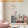 TOYMATE Toy Organizers and Storage, 5-Section Kids Bookshelf for Organizing Books Toys, School Classroom Wooden Storage Cabinet for Children's Room, Playroom, Nursery view 4
