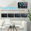 Amgico Digital Alarm Clock with Snooze, Temperature, Auto Dimming, 11.5" Large Display Calendar, Desk/Wall Clock for Bedroom, Living Room, Office, Home, Classroom,Elderly - Rainbow view 3