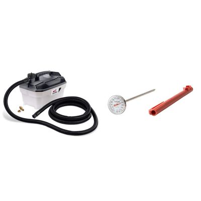 Earlex SS77USSG Steam Generator, 1.3-Gallon Capacity, 12' Hose & Taylor Precision Products Instant Read Analog Meat Food Grill BBQ Cooking Kitchen Thermometer, 1 inch dial, Stainless Steel