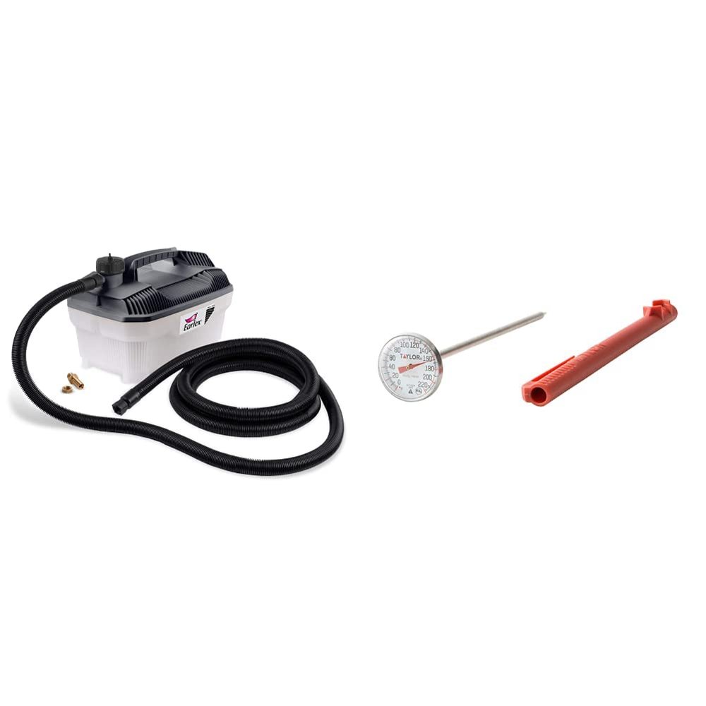 Earlex SS77USSG Steam Generator, 1.3-Gallon Capacity, 12' Hose & Taylor Precision Products Instant Read Analog Meat Food Grill BBQ Cooking Kitchen Thermometer, 1 inch dial, Stainless Steel