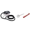 Earlex SS77USSG Steam Generator, 1.3-Gallon Capacity, 12' Hose & Taylor Precision Products Instant Read Analog Meat Food Grill BBQ Cooking Kitchen Thermometer, 1 inch dial, Stainless Steel view 1