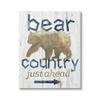 Stupell Industries Bear Country Silhouette Text Rustic Cabin Sign, Design by Nan view 1