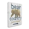 Stupell Industries Bear Country Silhouette Text Rustic Cabin Sign, Design by Nan view 2